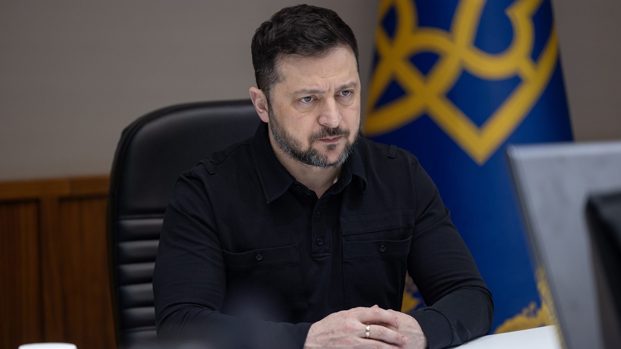 Фото для новини:Звернення Володимира Зеленського до учасників засідання Європейської ради