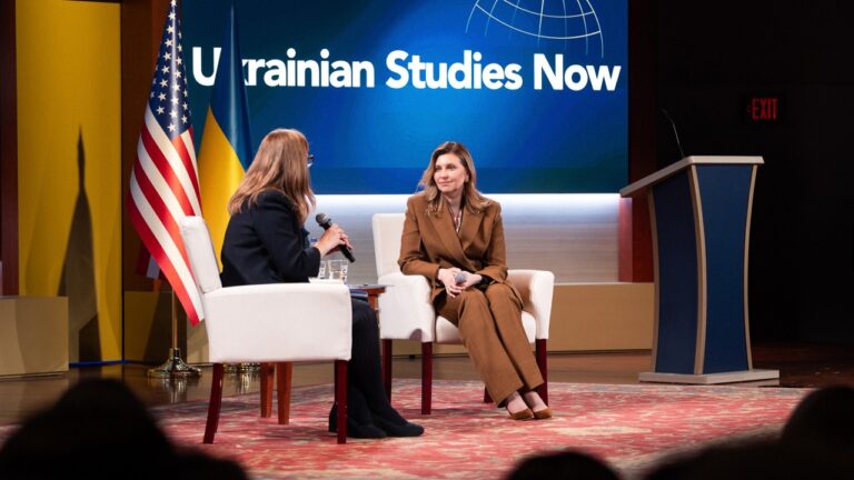 Фото для новини:Перша леді взяла участь у приєднанні двох американських університетів до Коаліції українських студій