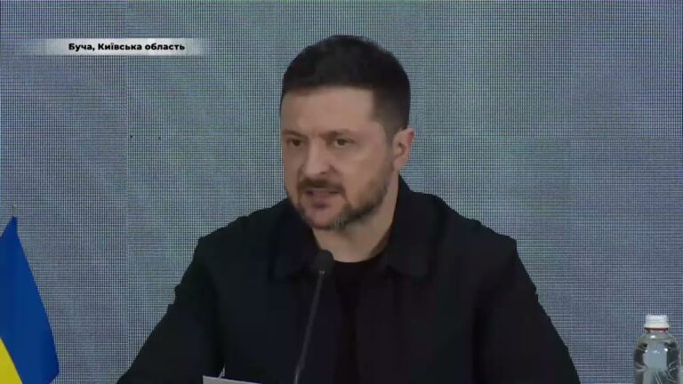 Фото для новини:Виступ Президента України Володимира Зеленського на Бучанському Саміті