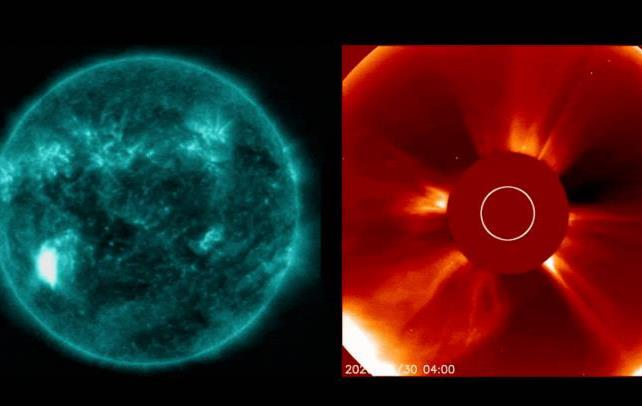 Фото для новини:Потужний спалах на Сонці спричинив перебої радіозв&rsquo;язку