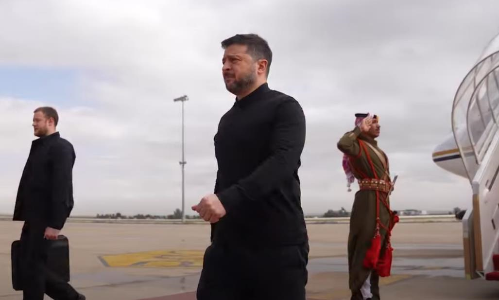 Фото для новини:Зеленський прибув до Йорданії