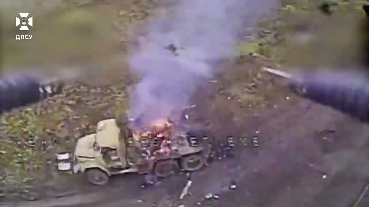 Фото для новини:🔥 Один у полі – Воїн. Прикордонник FPV-дроном ліквідував 11 окупантів та знищив вантажівку