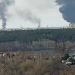 Фото для новини:Дрони спричинили пожежу на Сизранському НПЗ в РФ