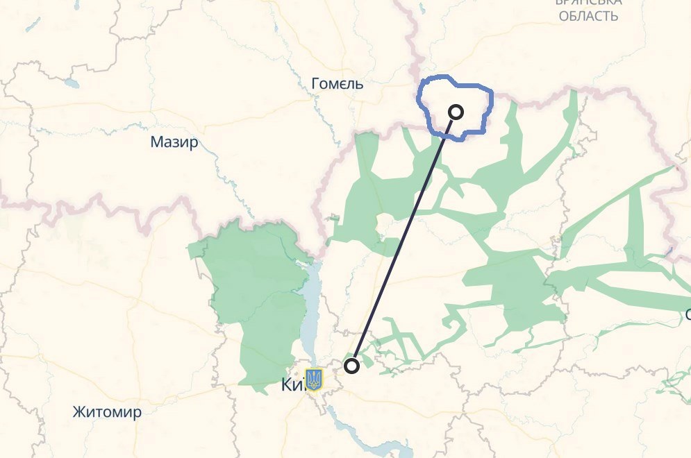 Фото для новини:"Флеш" окреслив зону дії керованих "шахедів" РФ