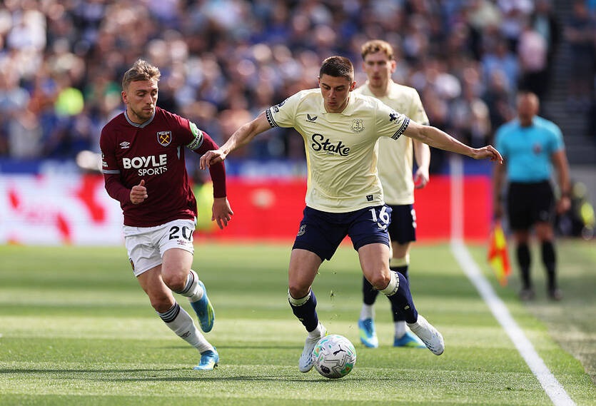 Фото для новини:Миколенко отримав свою оцінку за матч з Вест Гемом