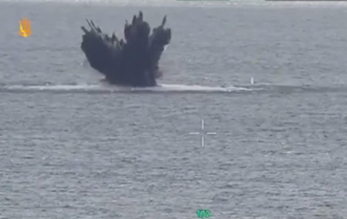 Фото для новини:Під Одесою знищили російський морський дрон