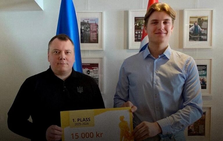 Фото для новини:Підліток з Норвегії задонатив ЗСУ свою нагороду на олімпіаді