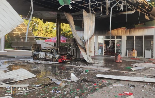 Фото для новини:Росіяни двічі атакували дронами АЗС на Сумщині: є жертва і поранені