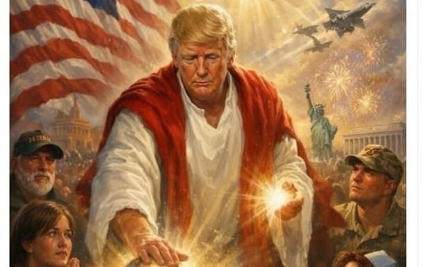 Фото для новини:Трамп почав виправдовуватися за зображення себе в ролі Ісуса