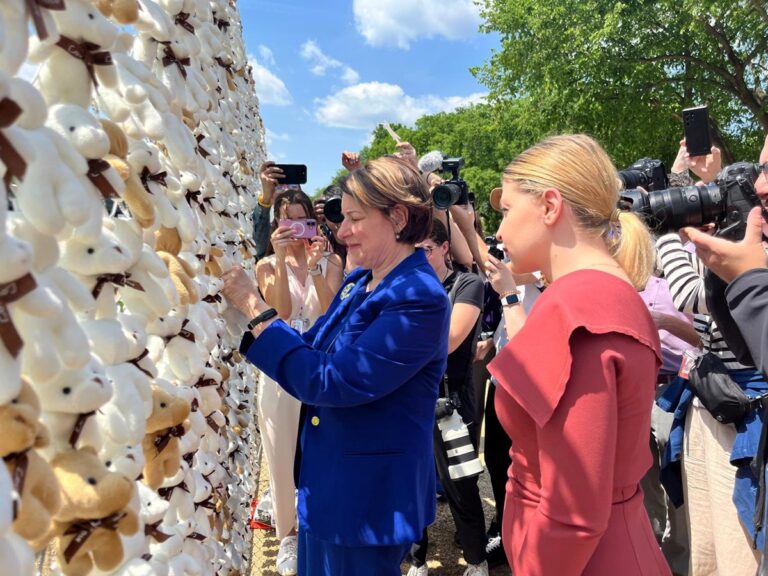Фото для новини:У Вашингтоні з'явилися 20 000 плюшевих ведмедиків на честь викрадених дітей