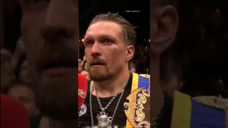 Фото для новини:Oleksandr Usyk’s Speech After Defeating Rico Verhoeven