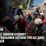 Фото для новини:Київ: з-під завалів будинку в Дарницькому районі рятувальники дістали тіла ще двох людей