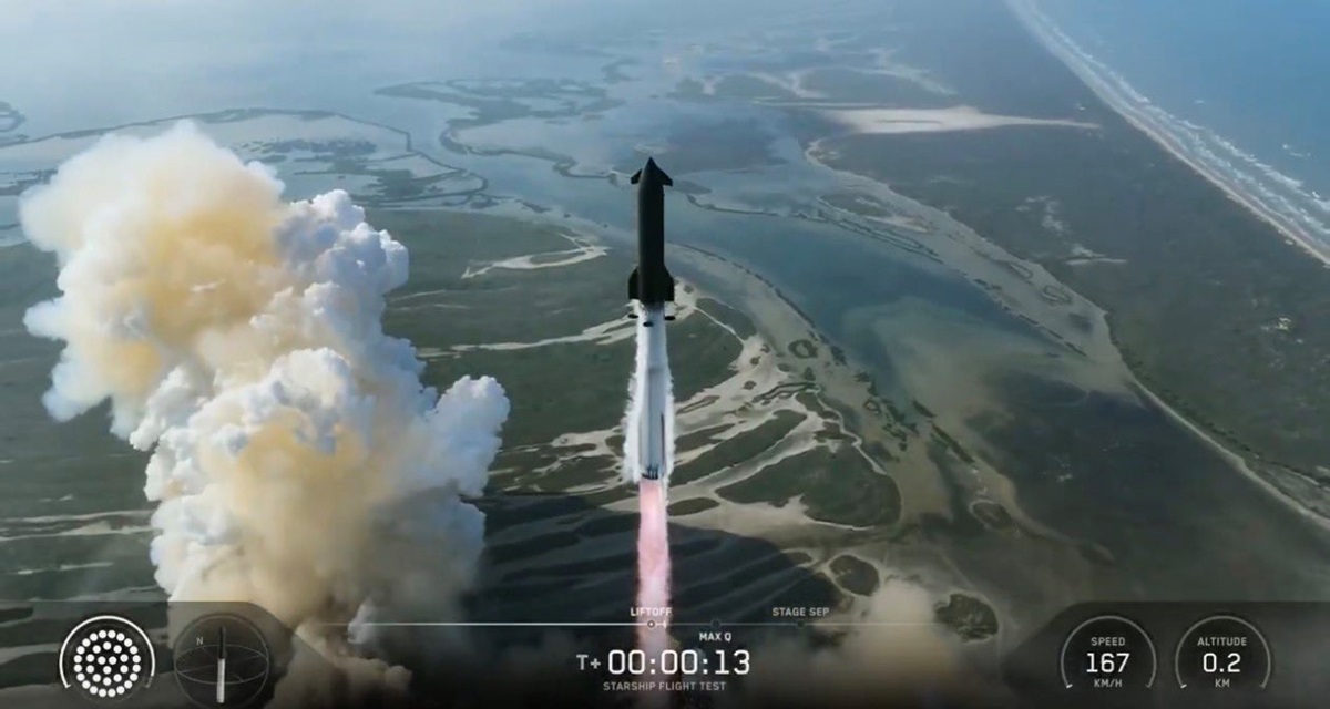 Фото для новини:SpaceX з другої спроби запустила ракету Starship