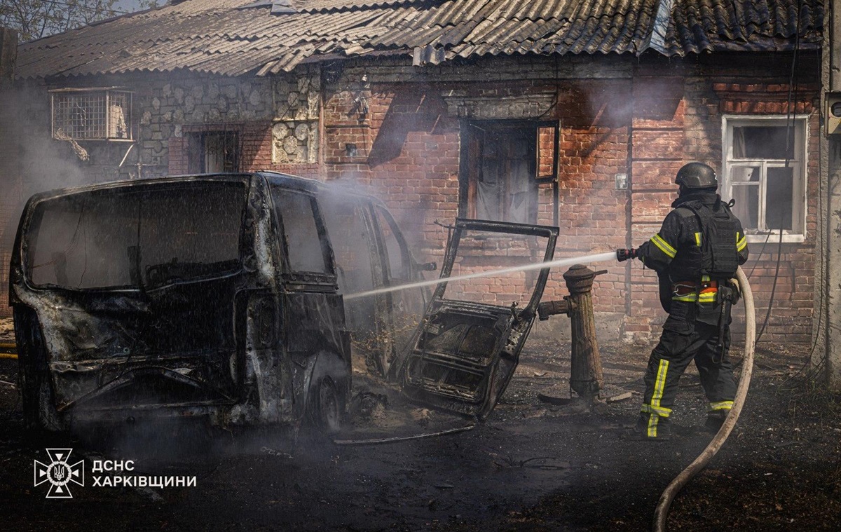 Фото для новини:У Харкові дев&rsquo;ять постраждалих через атаку дрона
