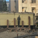 Фото для новини:Удар по Києву: пошкоджена будівля МЗС, музей, церкви, театр і виші