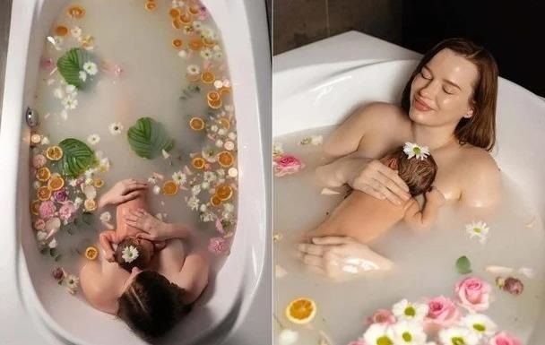 Фото для новини:Блогерка Альона Чарінцева шокувала сумою, яку заплатила за домашні пологи