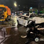 Фото для новини:ДТП у Києві: Audi влетіла у вантажівку на зустрічній смузі