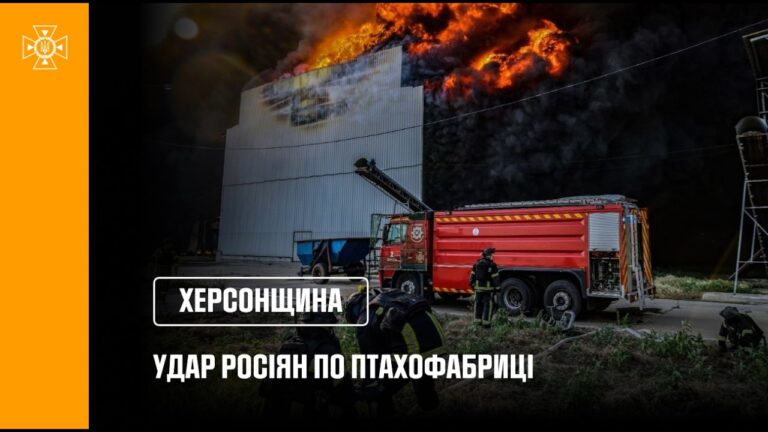 Фото для новини:Херсонщина: російська авіація завдала удару по птахофабриці