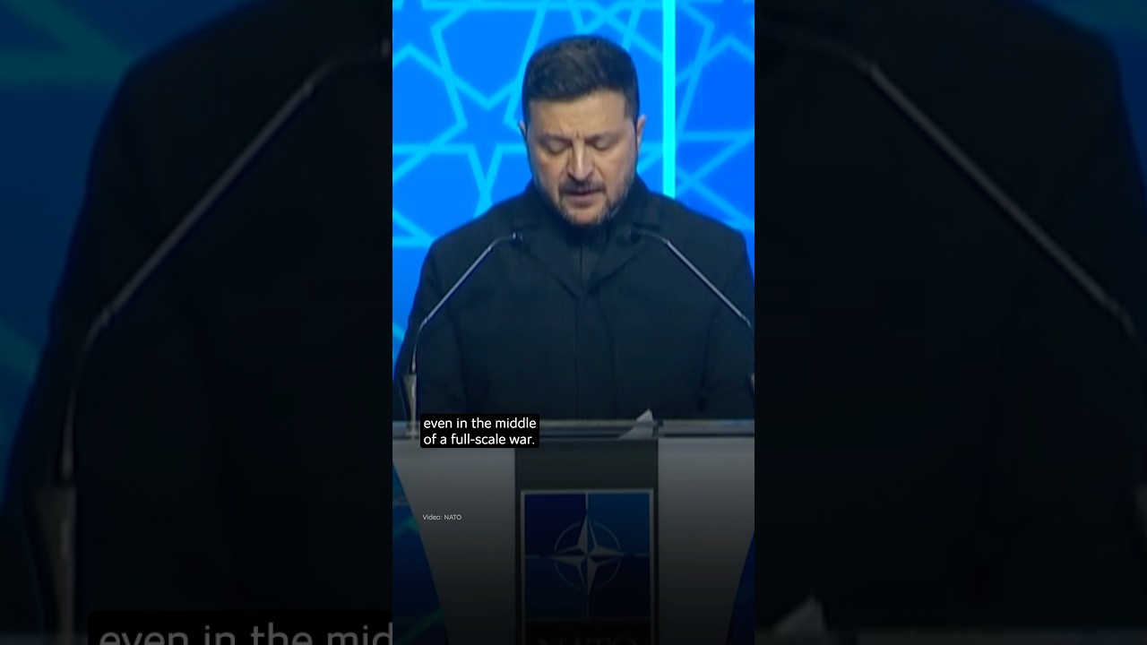 Фото для новини:President Volodymyr Zelenskyy’s Speech at the NATO Summit in Ankara