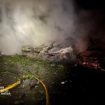 Фото для новини:Атака РФ на Київ: рятувальники показали наслідки