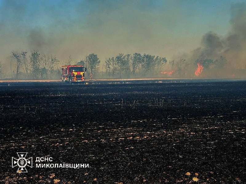 Фото для новини:Росііяни вдарили по полях на Миколаївщині