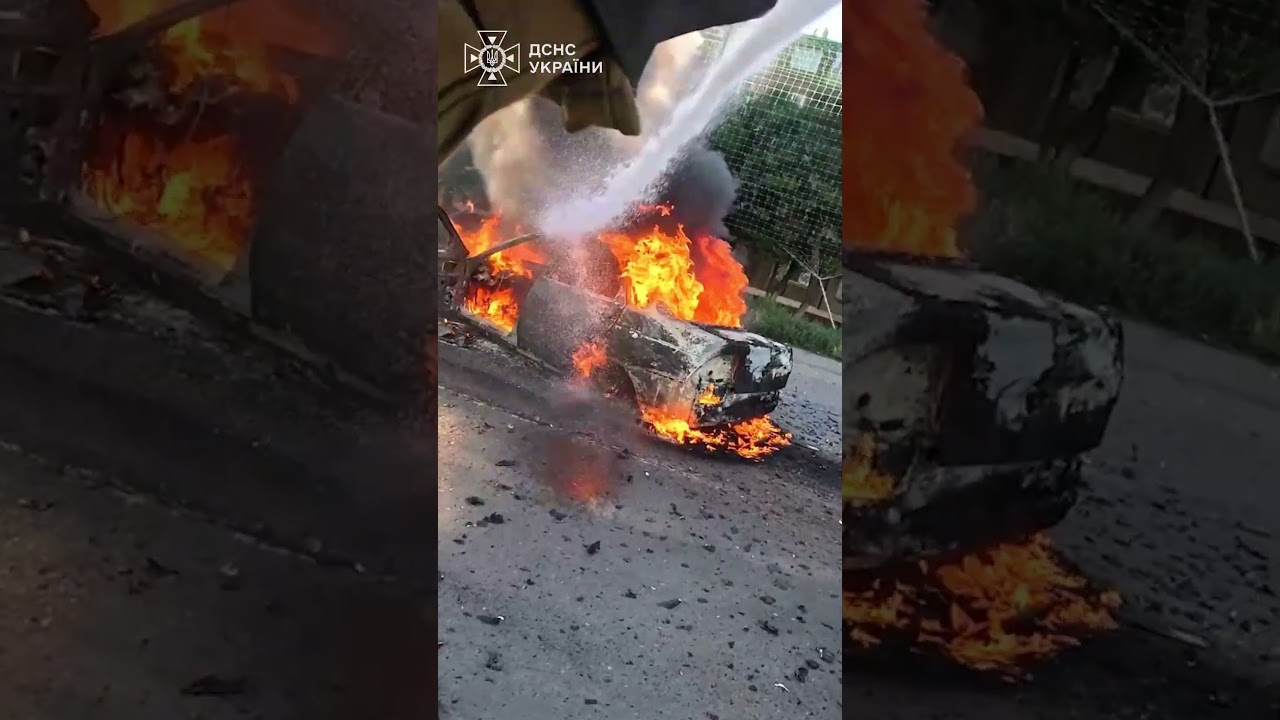 Фото для новини:Пряме влучання FPV-дрона в авто: росіяни бʼють по людях!