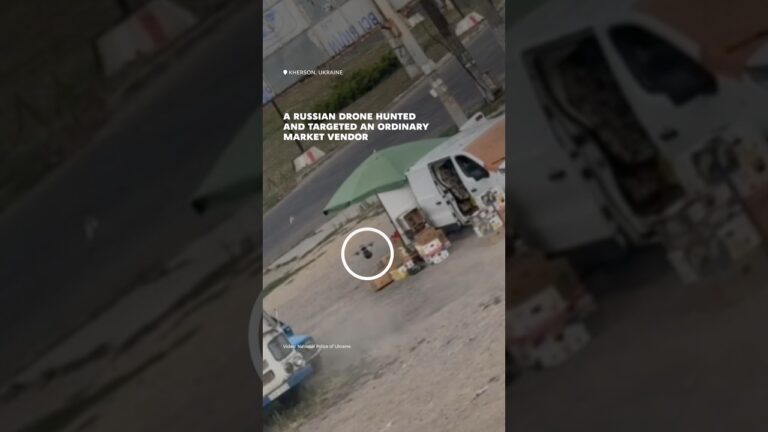 Фото для новини:Russia Deliberately Targets a Market Vendor with a Drone