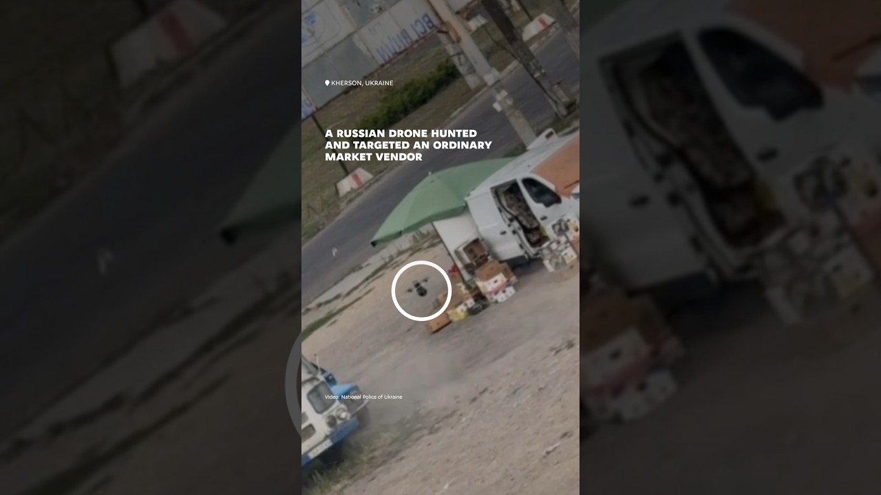 Фото для новини:Russia Deliberately Targets a Market Vendor with a Drone