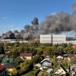 Фото для новини:Друга пожежа за добу: під Москвою палає склад